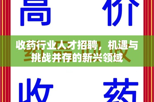滁州收药行业人才招聘，机遇与挑战并存的新兴领域