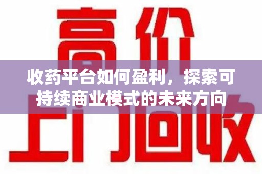 滁州收药平台如何盈利，探索可持续商业模式的未来方向